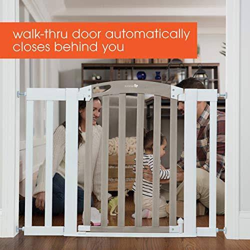Gray Wood Wash Finish Baby Gate Z619196