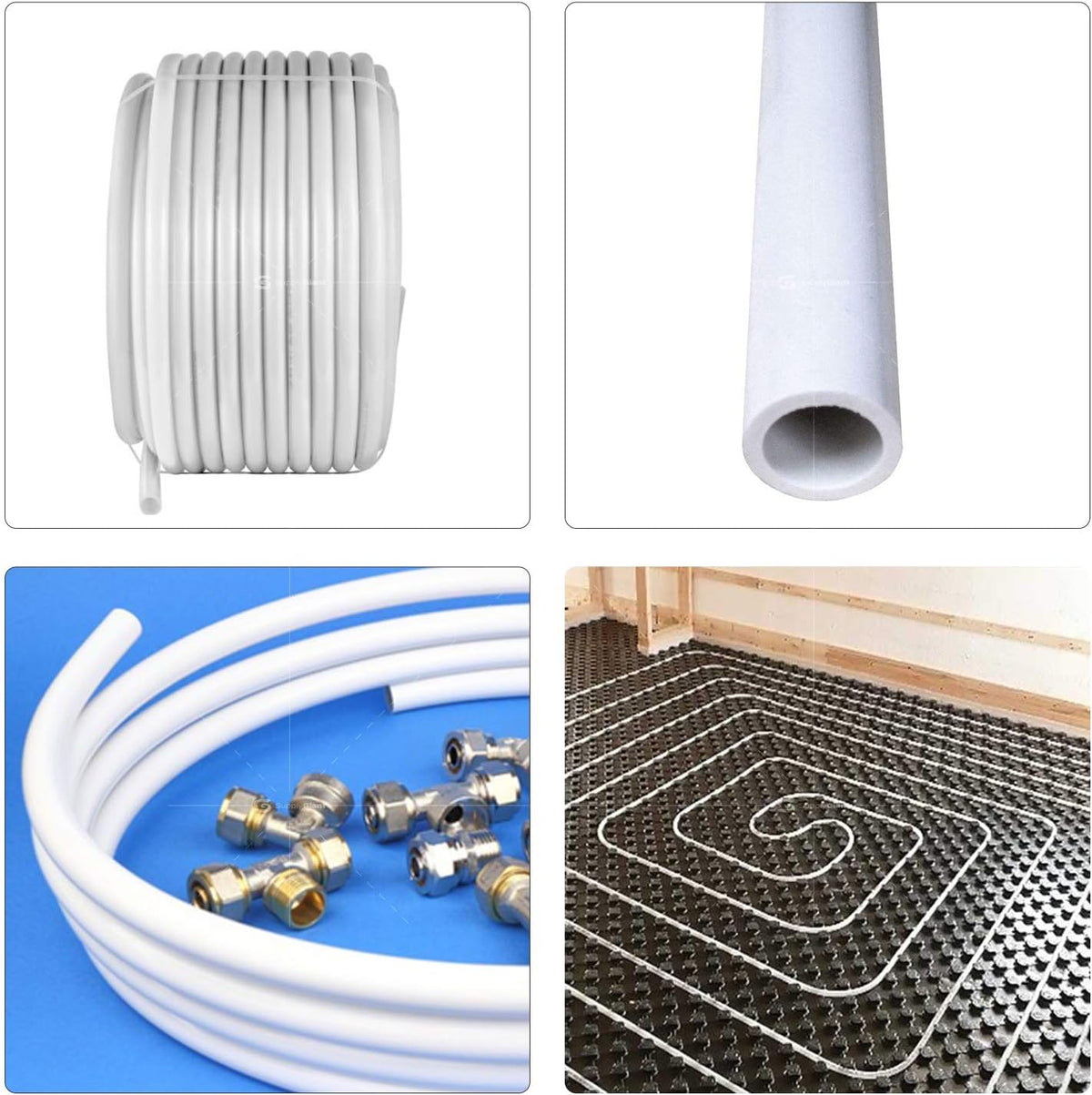 PEX A Tubing Non-Barrier Pipe 1/2 in. x 100 Feet White Pack of 2 J1247