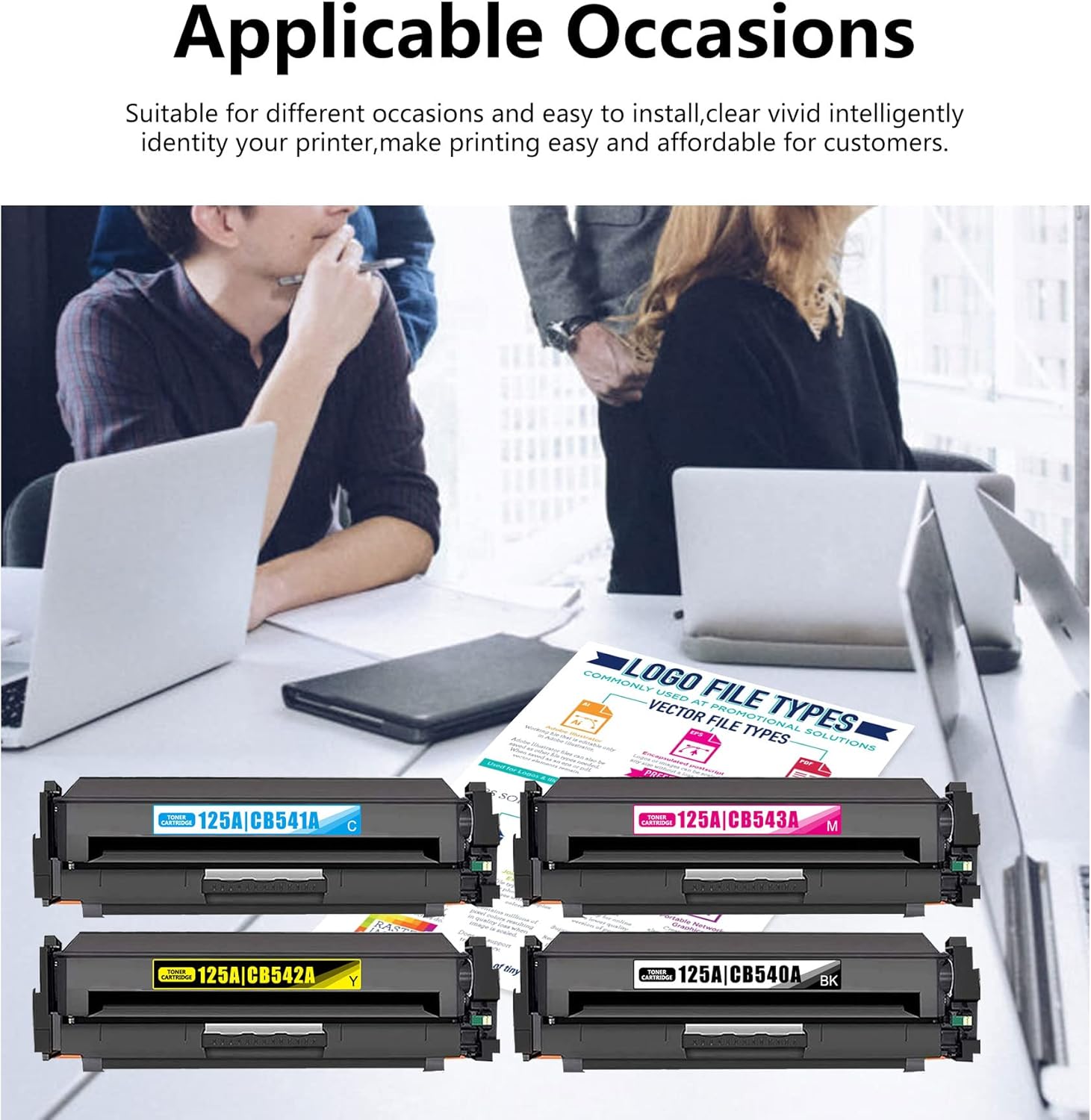 6 Pack Remanufactured Toner Cartridge for HP Color Printer V5373