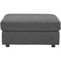 Charcoal Oversized Accent Ottoman V6915