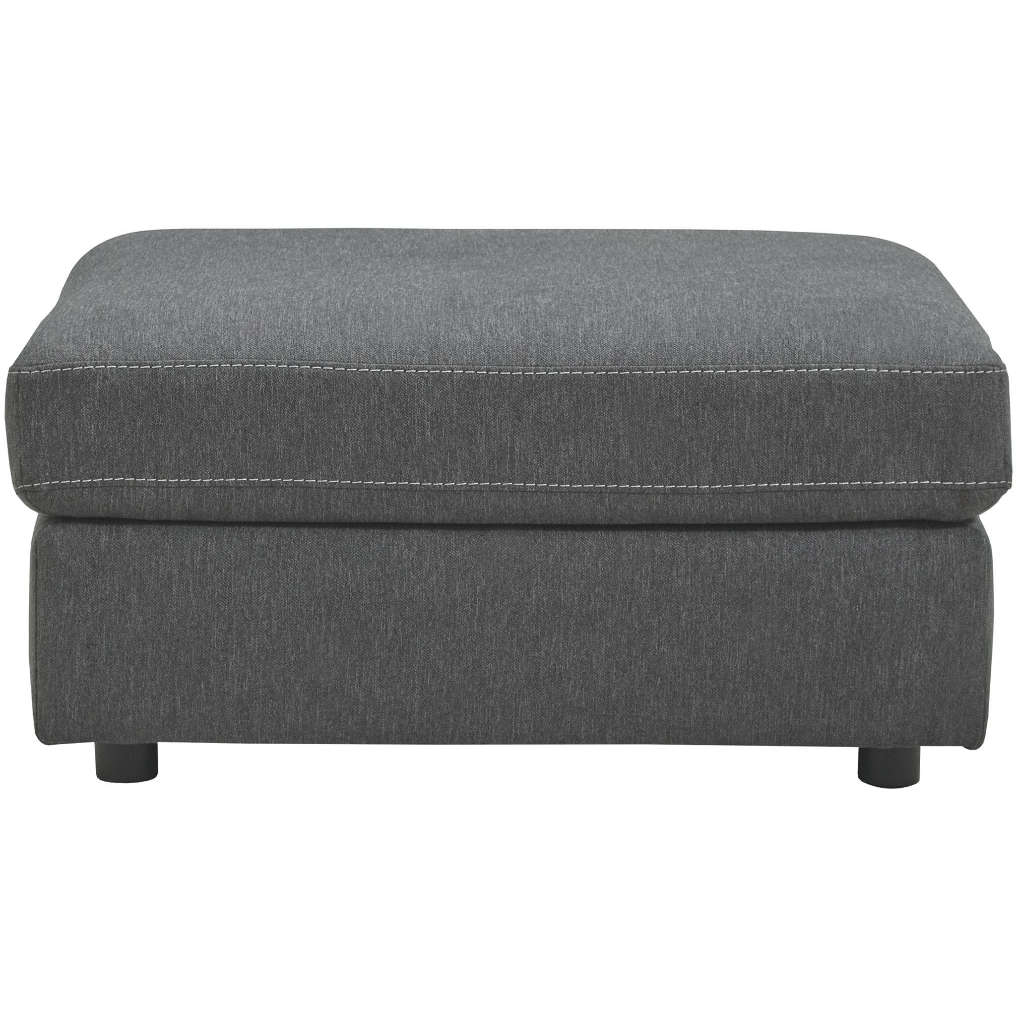 Charcoal Oversized Accent Ottoman V6915