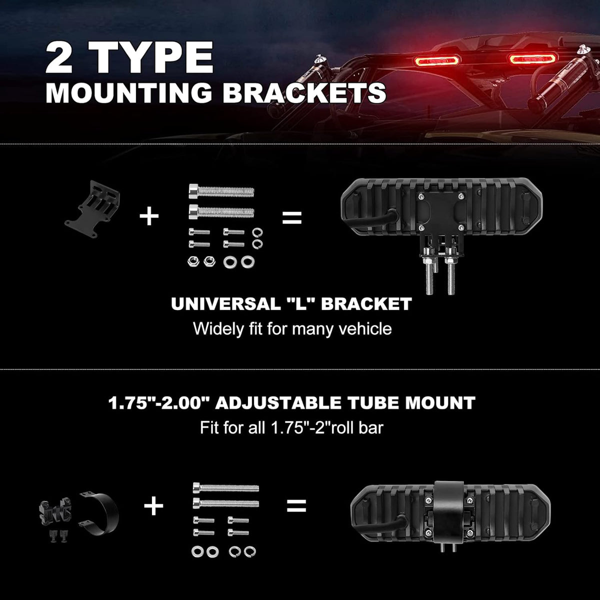 UTV LED Chase Brake Tail Lights Z327794