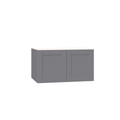 Shaker Assembled Wall Bridge Cabinet in Gray N502