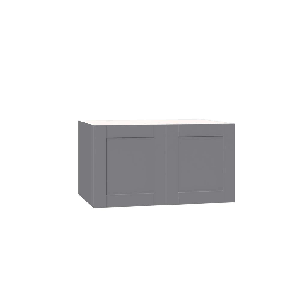 Shaker Assembled Wall Bridge Cabinet in Gray N502
