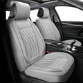 Black+Red Leather Car Seat Cover K38617