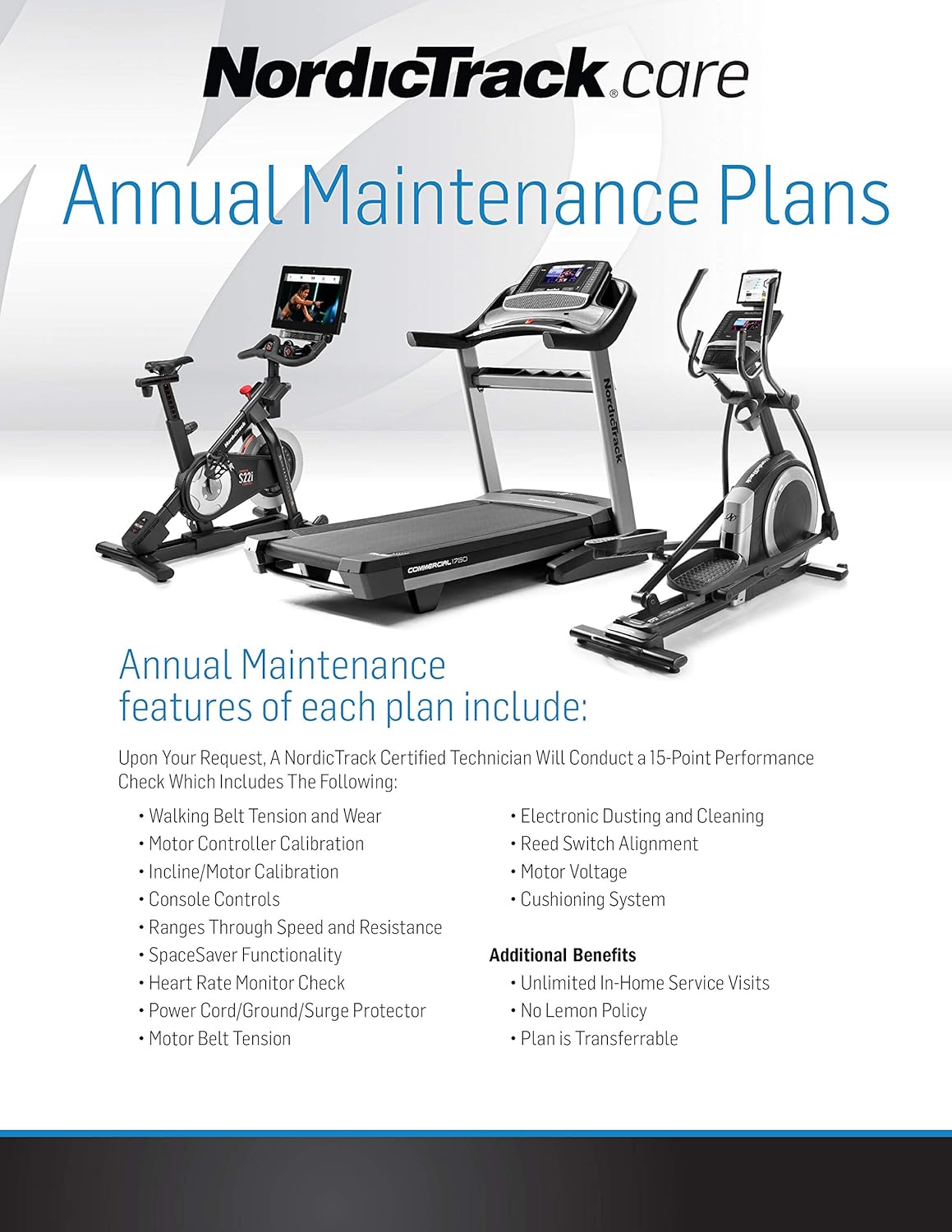 3-Year Annual Maintenance Plan for Fitness Equipment R994154