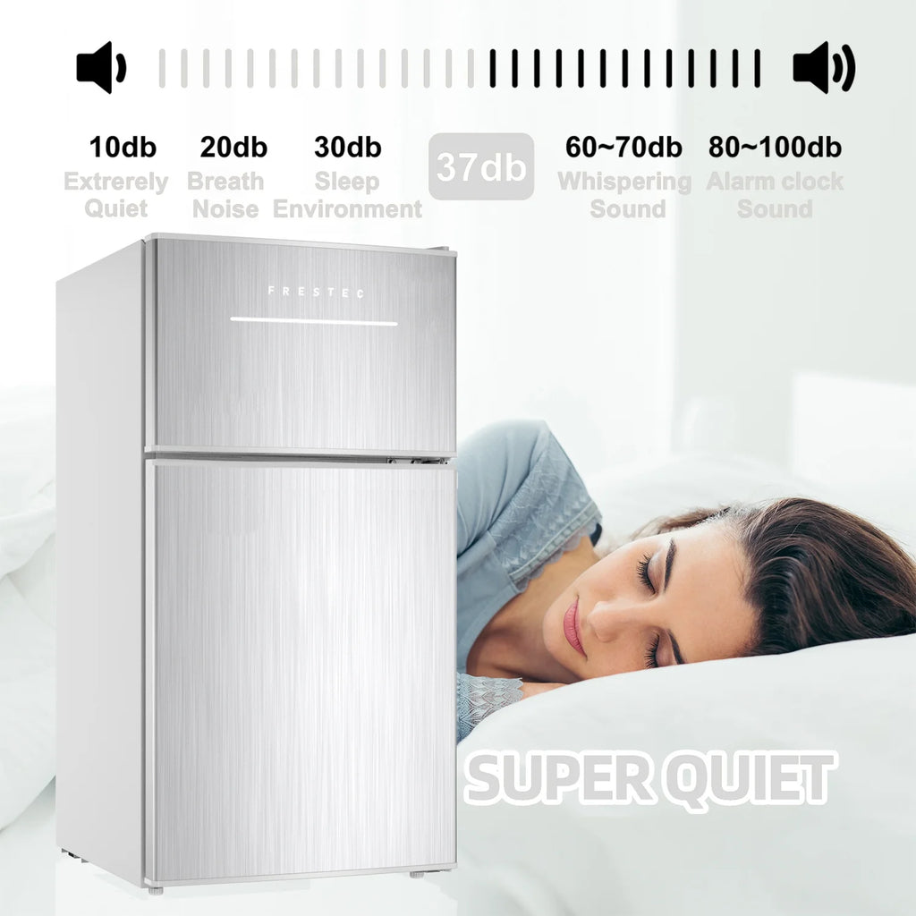 Silver 3.0 Cu.Ft Mini Refrigerator with Freezer H47721