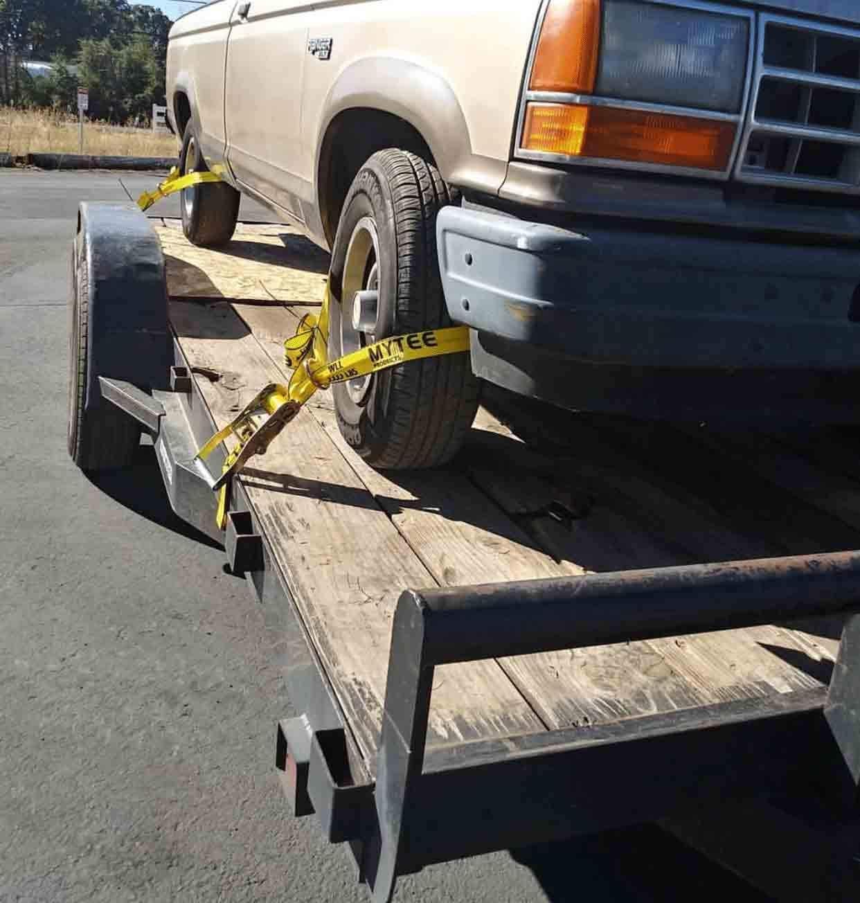 4 Pack 2 x 10' Car Tie Down Ratchet Strap with Flat Hook C2936