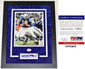 Johnny Unitas Signed Cut Baltimore Colts Photo Black Frame N498994