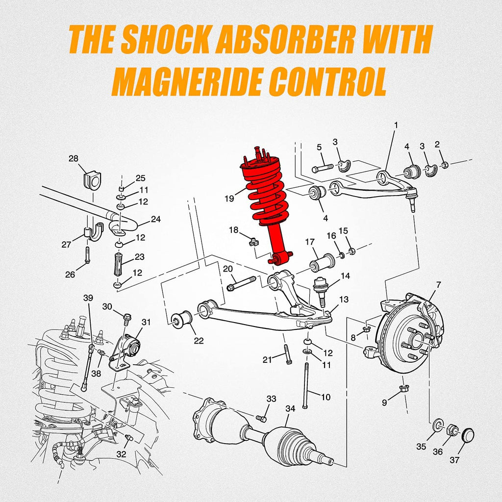 Front Strut Shock Absorber with Magneride Suspension I943