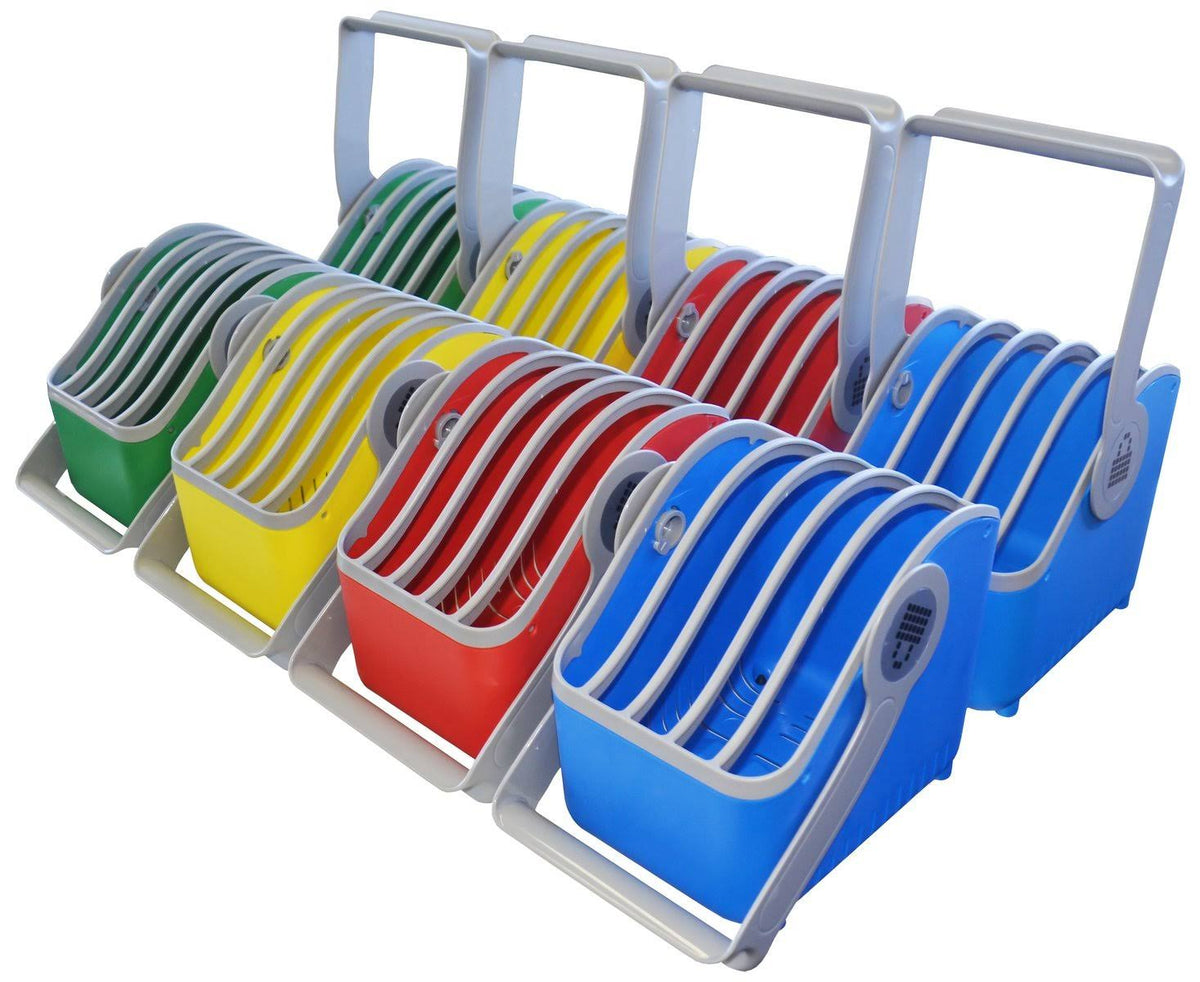 Small 5 Slot Plastic Device Basket, Set of 8 F107
