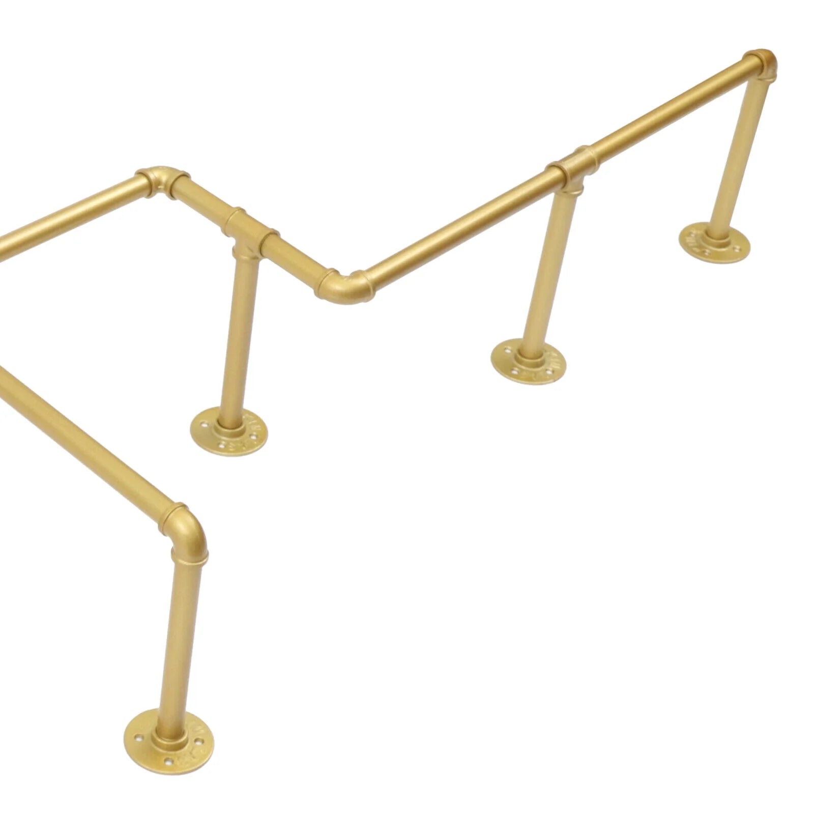 Gold Wall Mounted Detachable Clothes Rack T7647