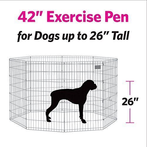 Foldable Metal Exercise Pen Black with Door X58367