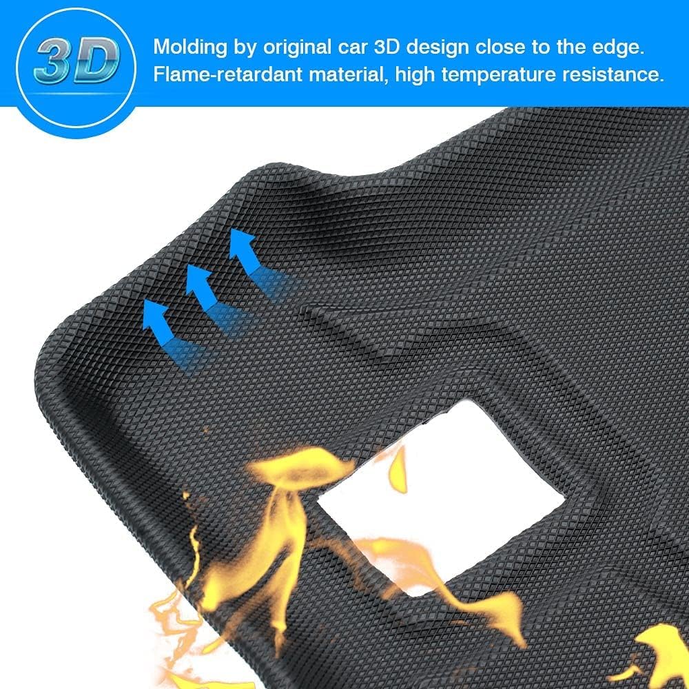 3D Trunk Floor Mat Anti-Slip Pack of 2 O880509