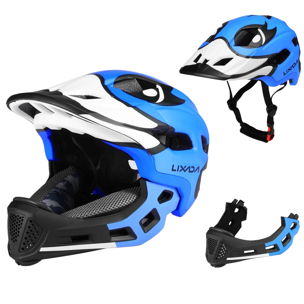 Kids Detachable Full Face Helmet for Cycling Skateboarding Roller Skating G1785