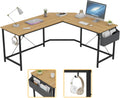 L Shaped Computer Corner Desk with Storage E92637