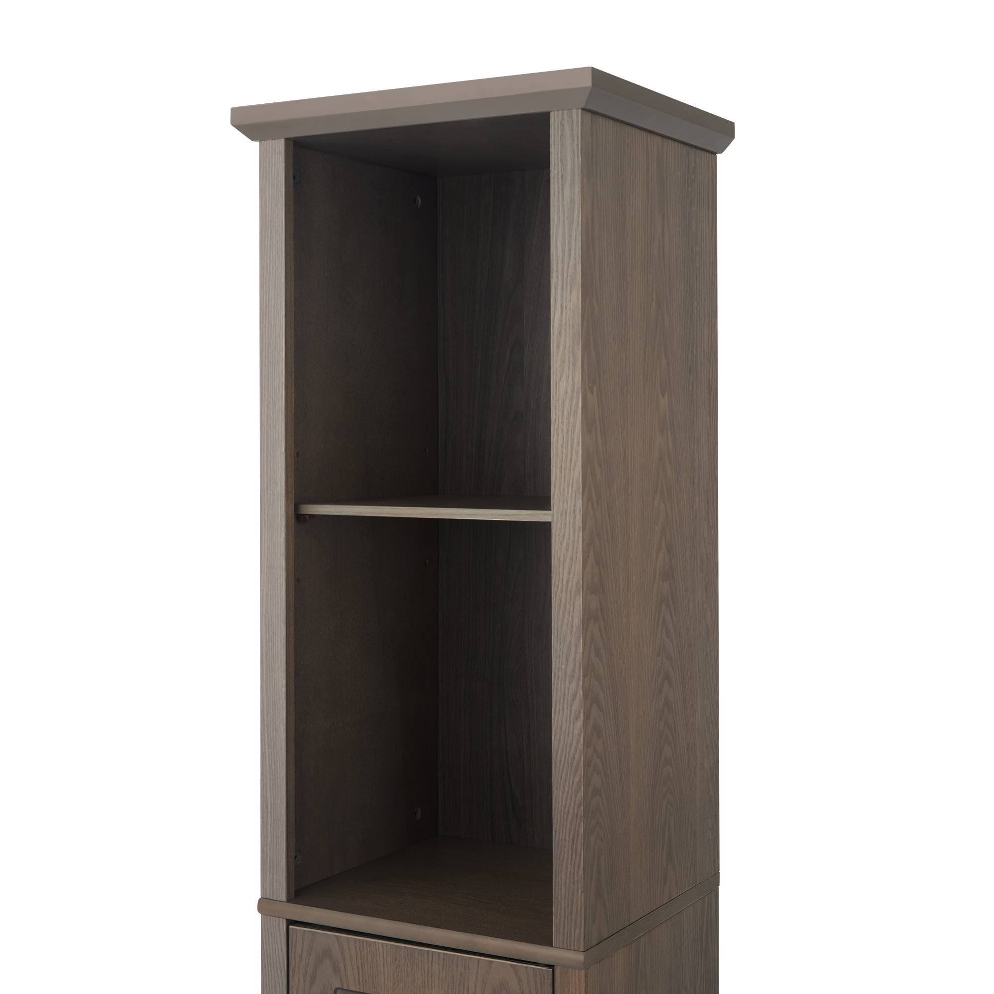 Wooden Bathroom Cabinet Linen Tower Salt Oak X837